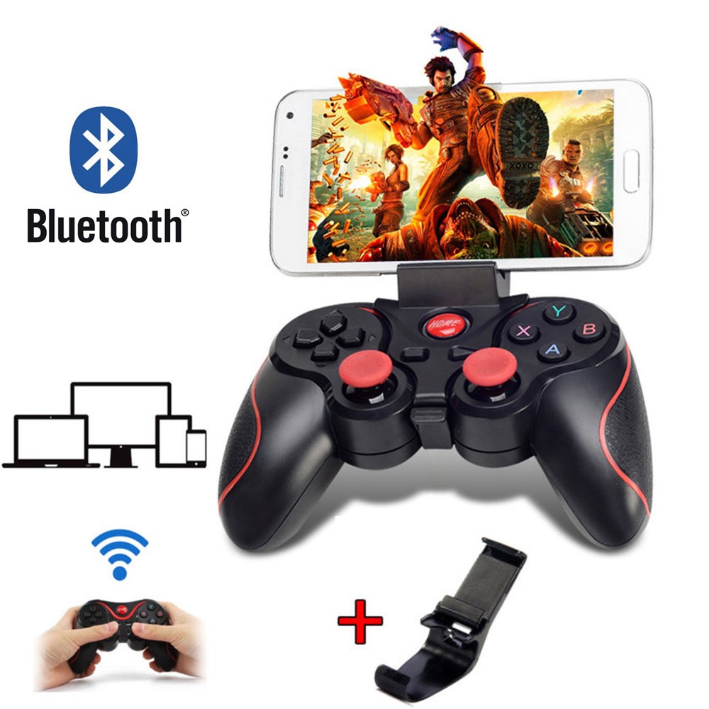 Mandos De Bluetooth T3 Con Soporte Para Móvil Compatible Android Y PC  Windows