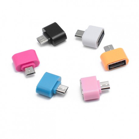 Cable OTG Blanco Micro Usb a USB para Móvil y Tablet Android