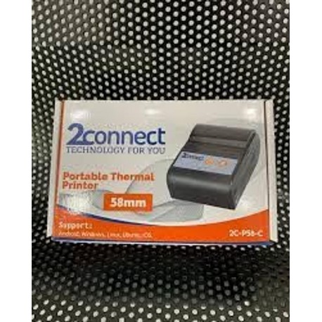 LLC Imprimante de reçu Thermique Bluetooth, imprimante Thermique Portable  de 58 mm, Compatible avec des systèmes Android et iOS, adapté aux