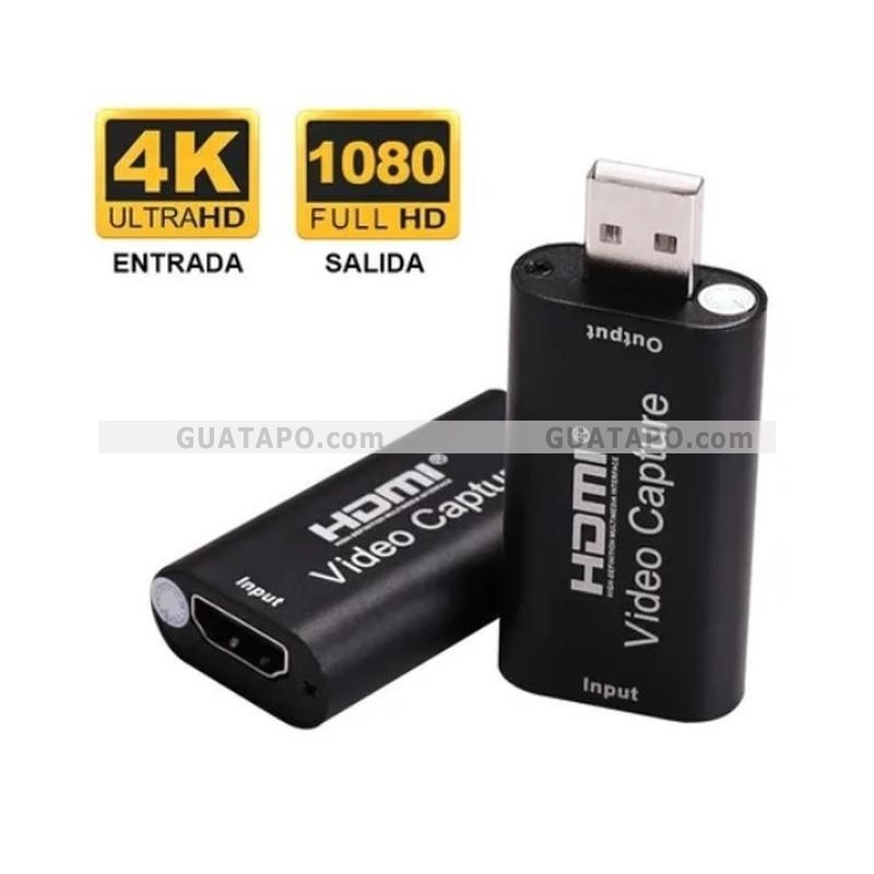 XIIXMASK capturadora Video HDMI 4K, capturadora USB 3.0, grabación