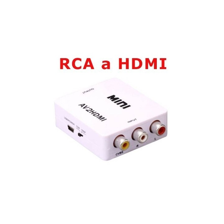 Convertidor RCA  Audio y Video a HDMI