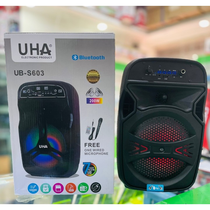 Bocina UHA UB-S603, Bluetooth 6 Pulgadas