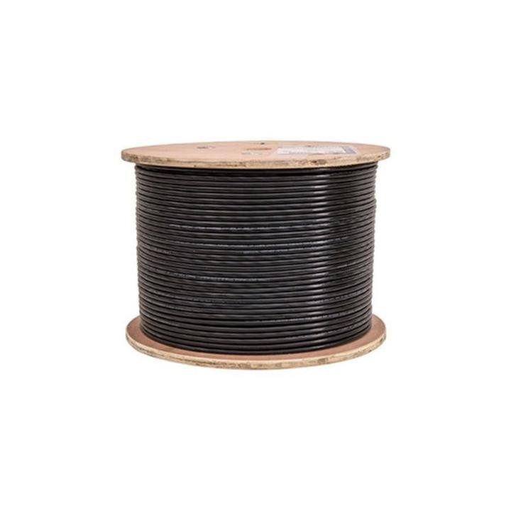 CABLE DE RED VENLOGIC CAT 6 PARA EXTERIOR COLOR NEGRO
