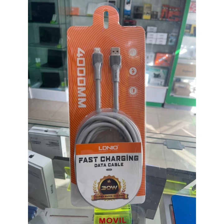 CABLE IPHONE DE 4 METROS LDNIO