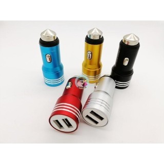 Cargador de carro 2 puertos de colores