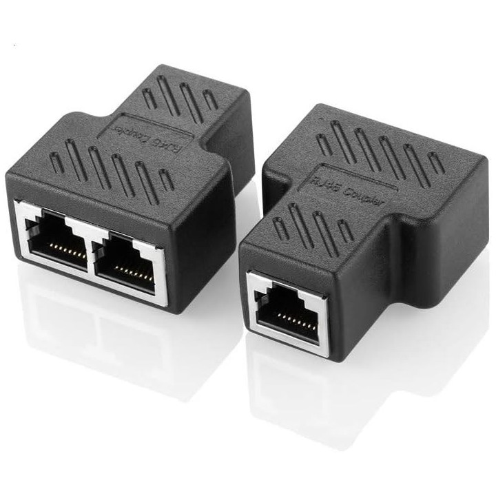 ADAPTADOR ESPLITER RJ45 DE 1 A 2 PUERTOS MODELO T