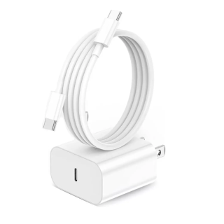 CARGADOR PARA IPHONE USB-C A USB-C 20W