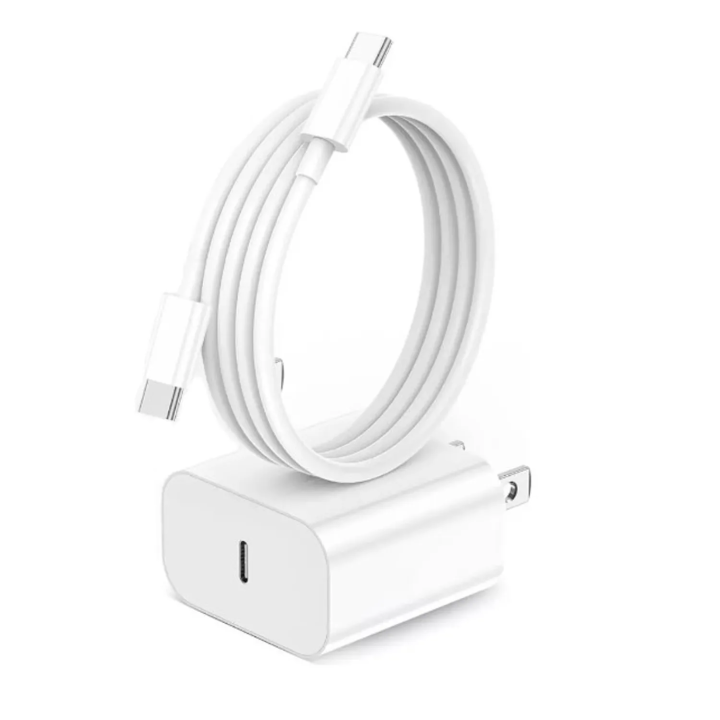 CARGADOR PARA IPHONE USB-C A USB-C 20W