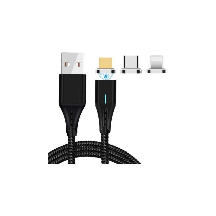 Cable Magnetico Micro USB a USB para Celulares y Tablet