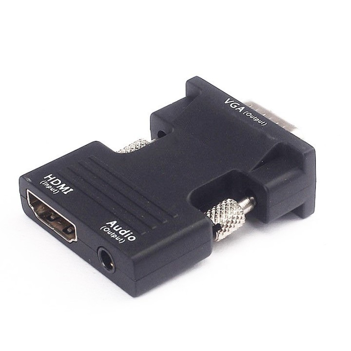 MIni Cable Convertidor HDMI a VGA con Salida de Audio 3.5mm