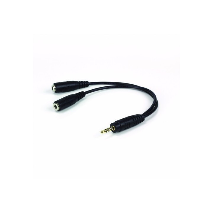 Divisor de Audio 3.5mm 1 Macho a 2 Hembra 3.5mm