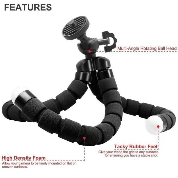 Soporte Trípode Flexible Universal para Cameras