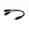 Divisor de Audio 1 Macho a 2 Hembra 3.5mm