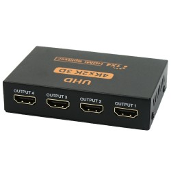 Divisor HDMI Splitter 1 Entrada 4 Salidas Ultra HD 4K 2K 3D