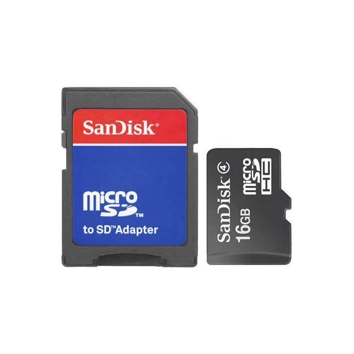 Memoria MicroSD Kingston de  16 GB + Adaptador SD