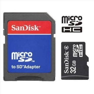 Memoria MicroSD Kingston  de  32 GB + Adaptador SD