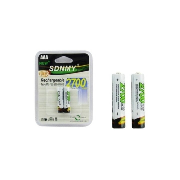 Pack de 4  Pilas Recargables AAA 2,700 mAh