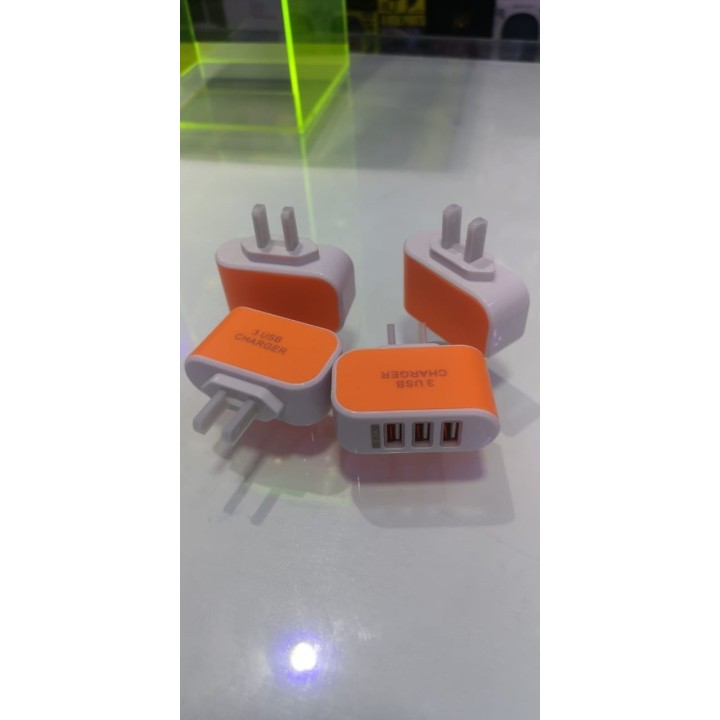 CARGADOR  3 PUERTOS USB CERTIFICADO