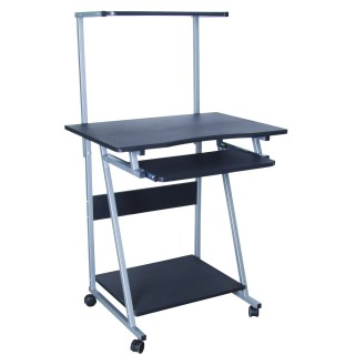 MESA DE PC CON TOPE NEGRA