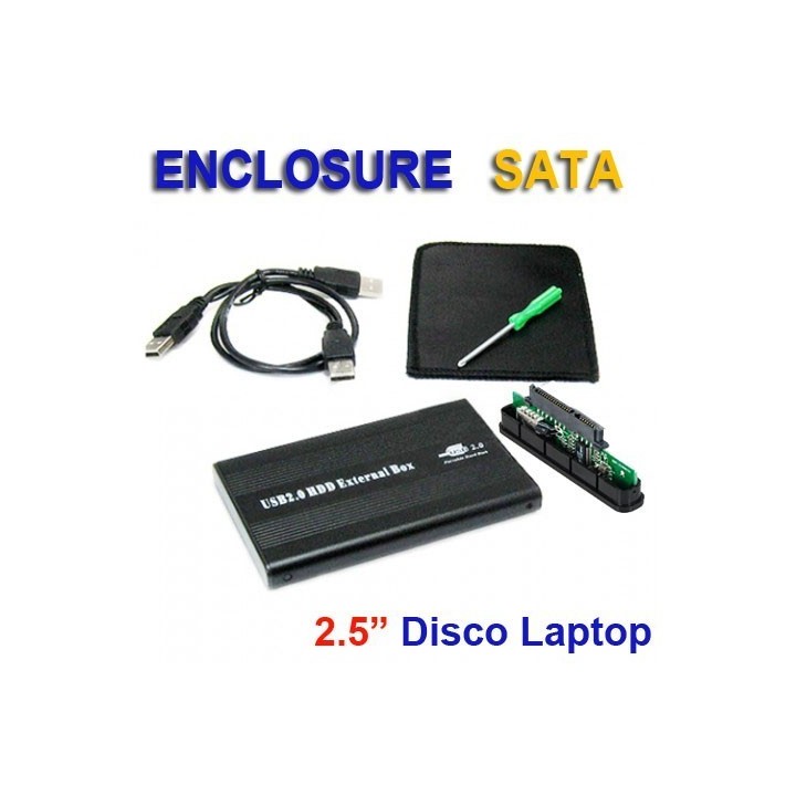 Enclosure SATA para Disco Duro 2.5 de Laptops