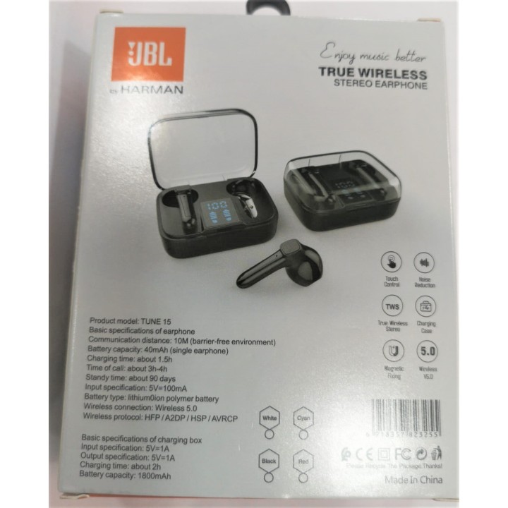 Audifonos TUNE 15 JBL By HARMAN