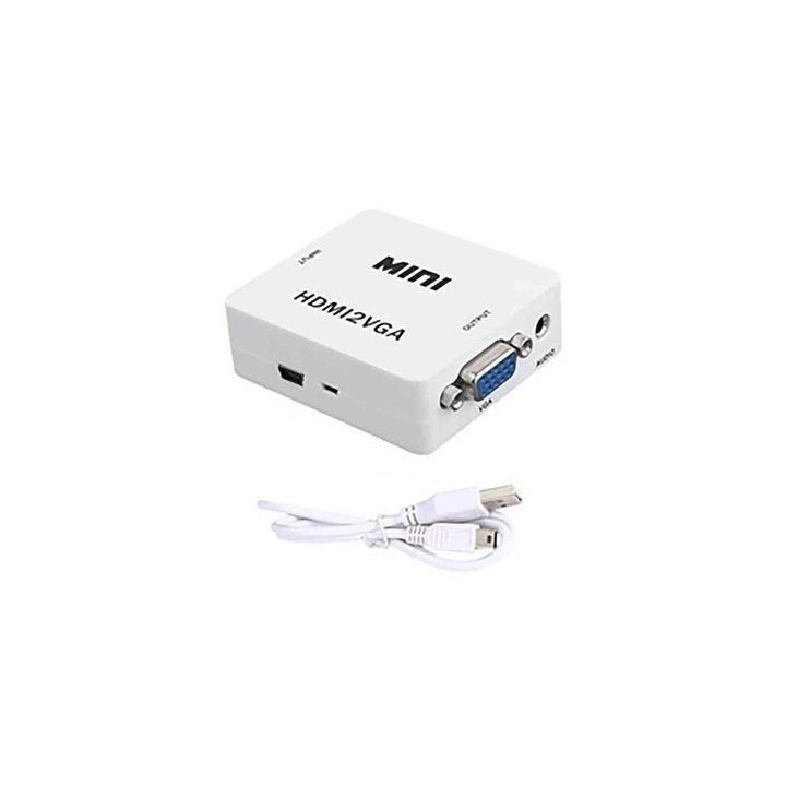 CONVERTIDOR HDMI A VGA BLANCO