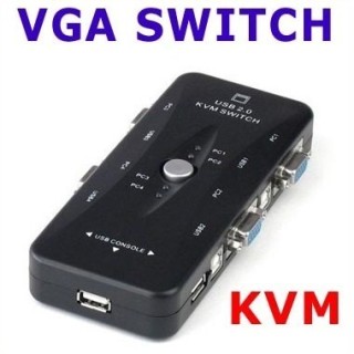 Switch KVM Vga  4 Puertos Usb