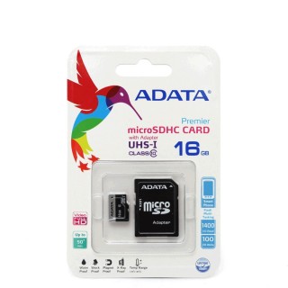 Memoria Micro SD con Adaptador Adata / 16gb / SDHC / UHS-I / Clase 10