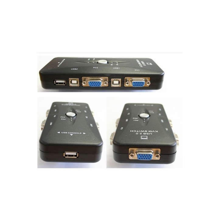 Switch KVM Vga  4 Puertos Usb