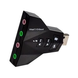 Tarjeta de Sonido 7.1 Doble entrada
