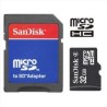 Memoria MicroSD SanDisk de  32GB Clase 4 + Adaptador SD