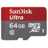 Memoria MicroSD SanDisk  de  64 GB Clase 10 + Adaptador SD