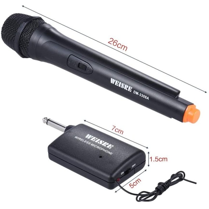 Set de micrófono de transmisor VHF WEISRE DM - 3308A