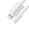 Adaptador de Audio Jack de 3,5mm auricular con micrófono para PC portátil