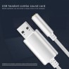 Adaptador de Audio Jack de 3,5mm auricular con micrófono para PC portátil