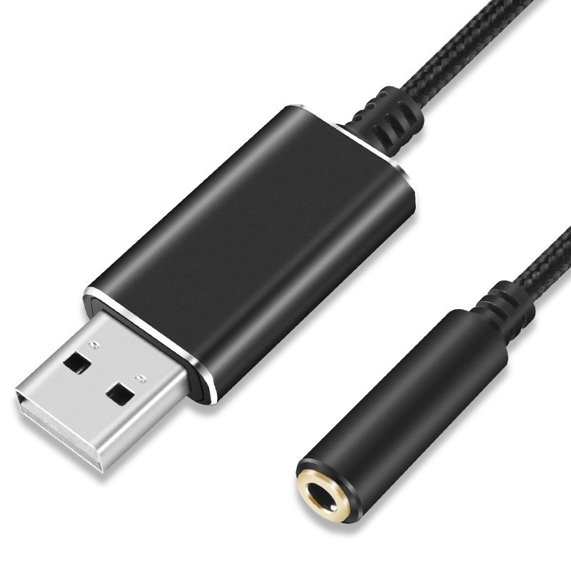 Adaptador de Audio Jack de 3,5mm auricular con micrófono para PC portátil