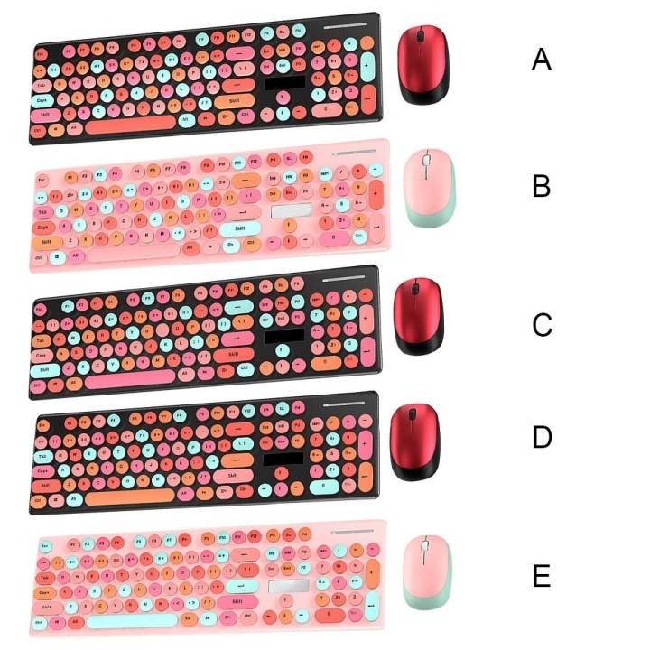 COMBO TECLADO GAMER ROSADO N620