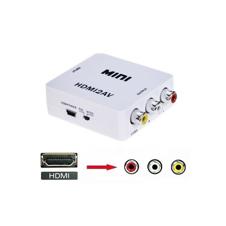 Convertidor HDMI a RCA Audio y Video