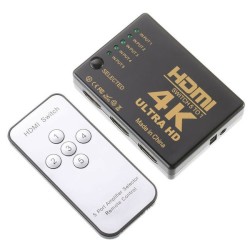 SWITCH HDMI 5 X 1 CON CONTROL REMOTO