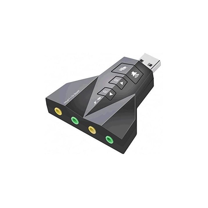 Tarjeta de Sonido 7.1 Doble entrada