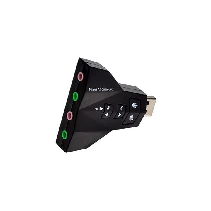 Tarjeta de Sonido 7.1 Doble entrada