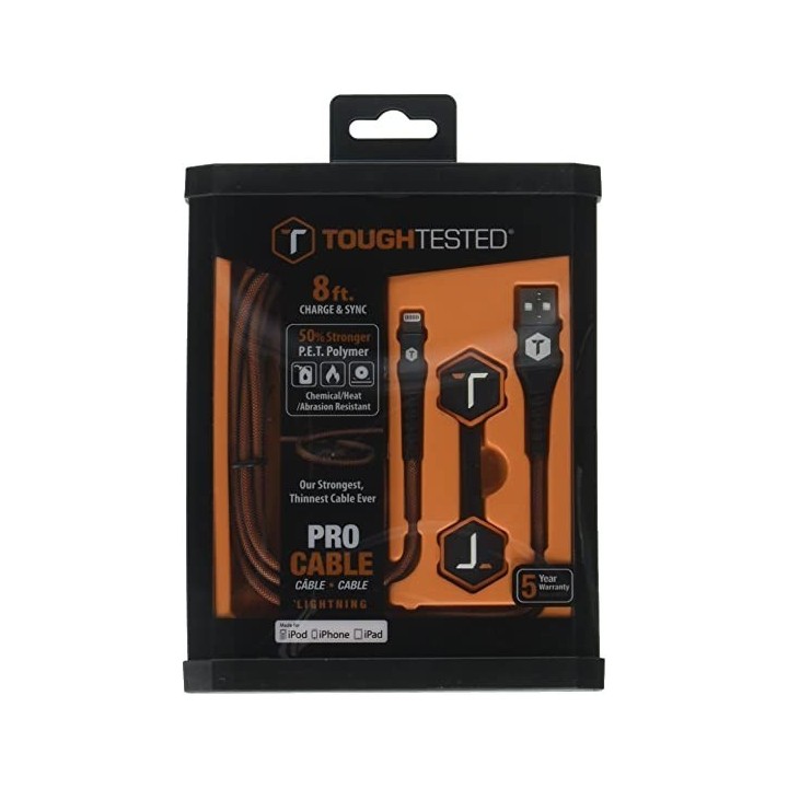 Cable blindado Iphone- tough tested