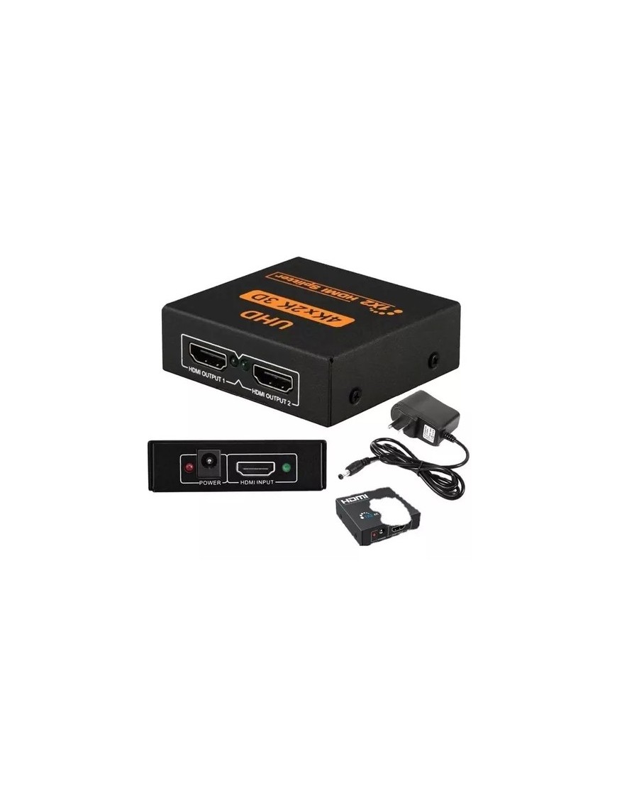 Divisor HDMI Splitter 1 Entrada 2 Salidas Ultra HD 4K 2K 3D