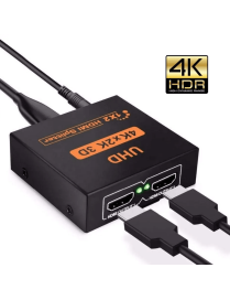 Divisor HDMI Splitter 1 Entrada 2 Salidas Ultra HD 4K 2K 3D