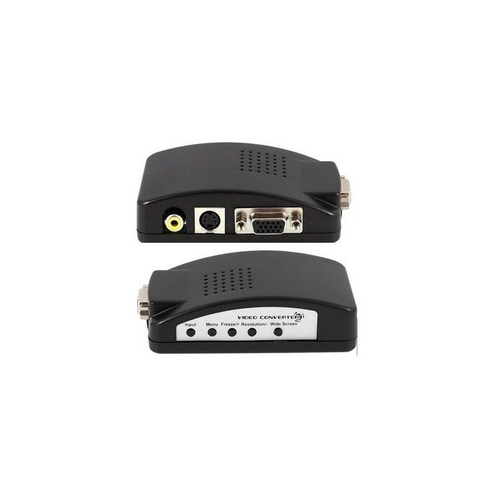 Convertidor  RCA y S-Video A VGA