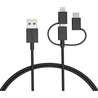 Cable  3 en 1, Micro, Iphone, TIPO C LOUKAS