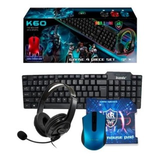 COMBO Mouse, Teclado, Audifono, k60