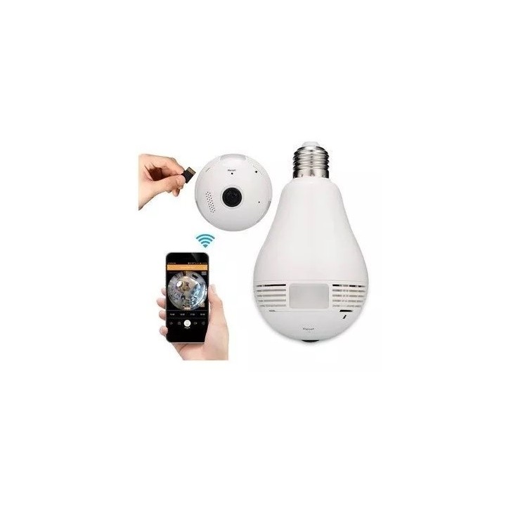 Bombillo Led Con Cámara Wifi